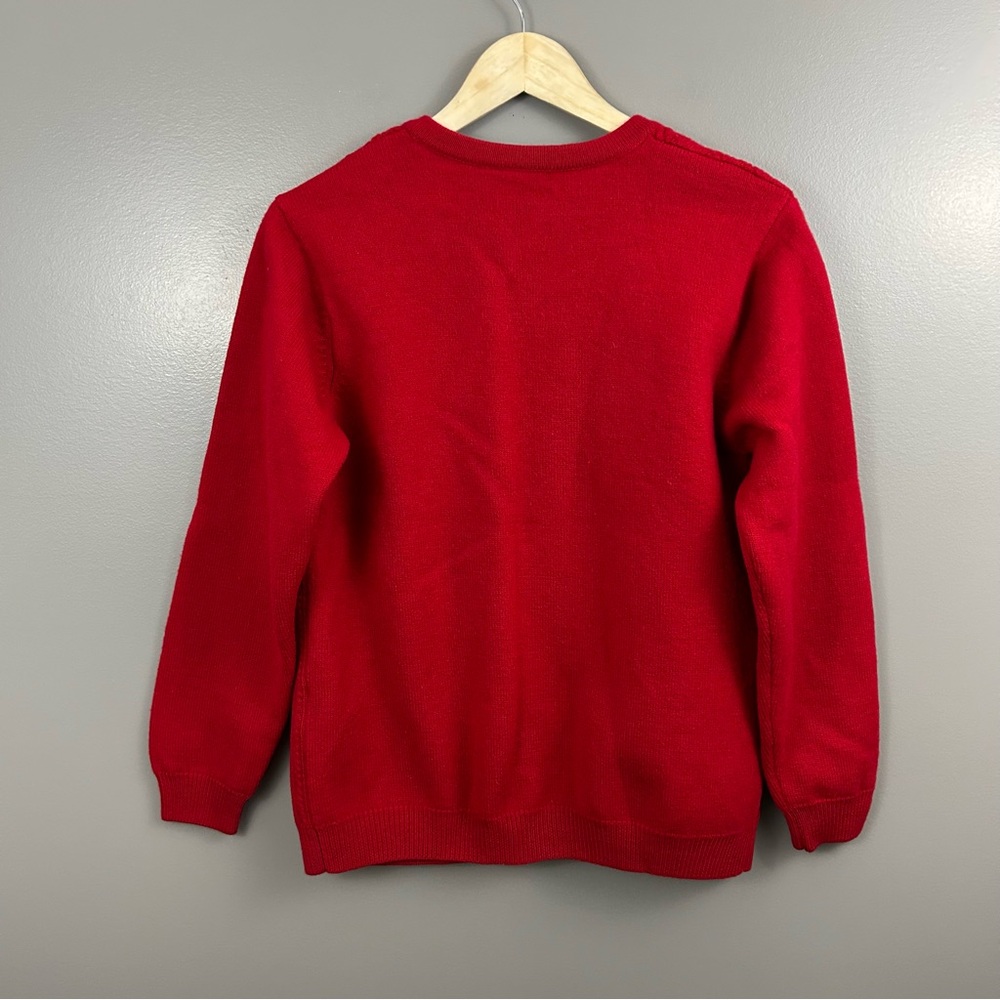 Talbots Red Button-Front Cable Cardigan - Picture 11 of 13